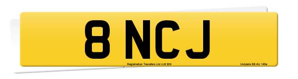 Registration number 8 NCJ